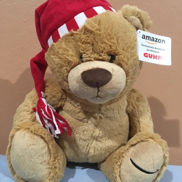 Gund Holiday Santa Teddy Bear Super Plush Soft Limited Edition Stuffed Animal - Picture 3 of 8